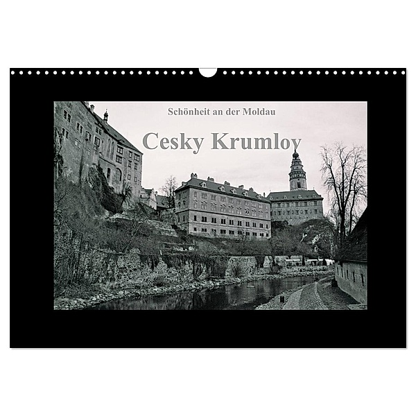Schönheit an der Moldau - Cesky Krumlov (Wandkalender 2024 DIN A3 quer), CALVENDO Monatskalender, Oliver Hülsermann