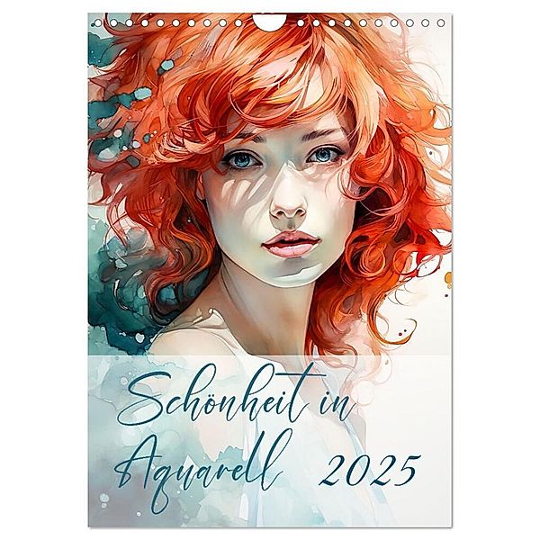Schönheit in Aquarell (Wandkalender 2025 DIN A4 hoch), CALVENDO Monatskalender, Calvendo, Alle Bee