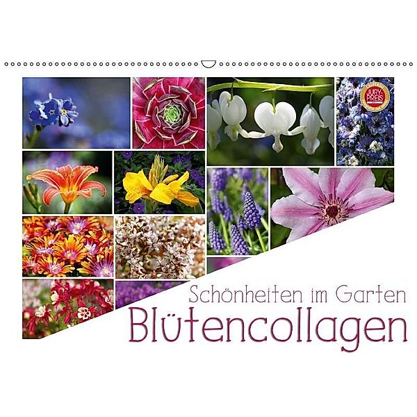 Schönheiten im Garten - Blütencollagen (Wandkalender 2017 DIN A2 quer), Martina Cross