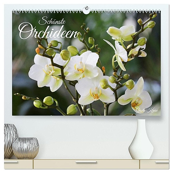 Schönste Orchideen (hochwertiger Premium Wandkalender 2024 DIN A2 quer), Kunstdruck in Hochglanz, Gisela Kruse