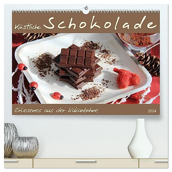 Schokolade - aus der Kakaobohne (hochwertiger Premium Wandkalender 2024 DIN A2 quer), Kunstdruck in Hochglanz, Jana Thiem-Eberitsch