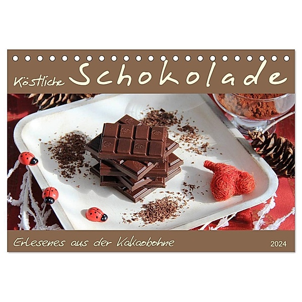 Schokolade - aus der Kakaobohne (Tischkalender 2024 DIN A5 quer), CALVENDO Monatskalender, Jana Thiem-Eberitsch