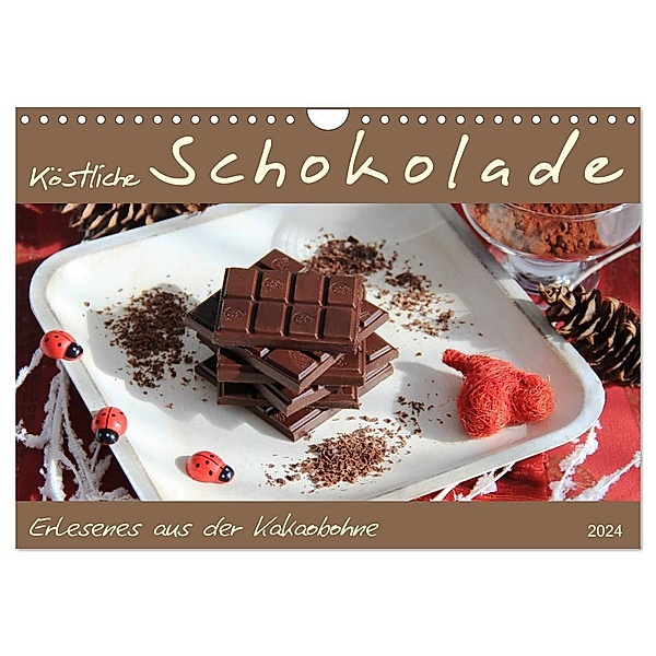 Schokolade - aus der Kakaobohne (Wandkalender 2024 DIN A4 quer), CALVENDO Monatskalender, Jana Thiem-Eberitsch