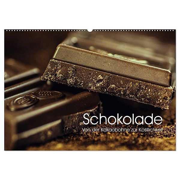 Schokolade. Von der Kakaobohne zur Köstlichkeit (Wandkalender 2025 DIN A2 quer), CALVENDO Monatskalender, Calvendo, Elisabeth Stanzer
