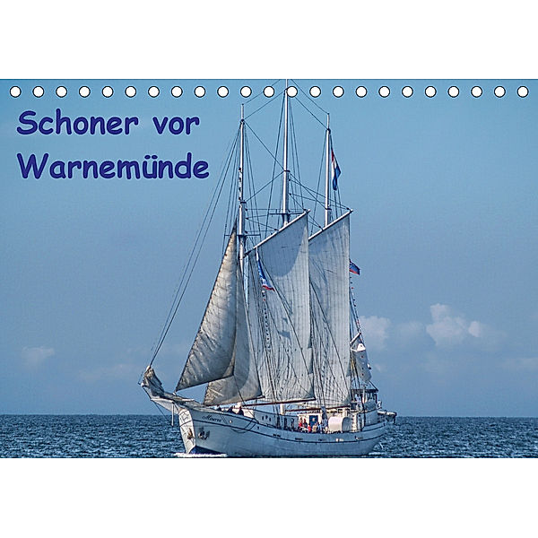 Schoner vor Warnemünde (Tischkalender 2020 DIN A5 quer), Peter Morgenroth