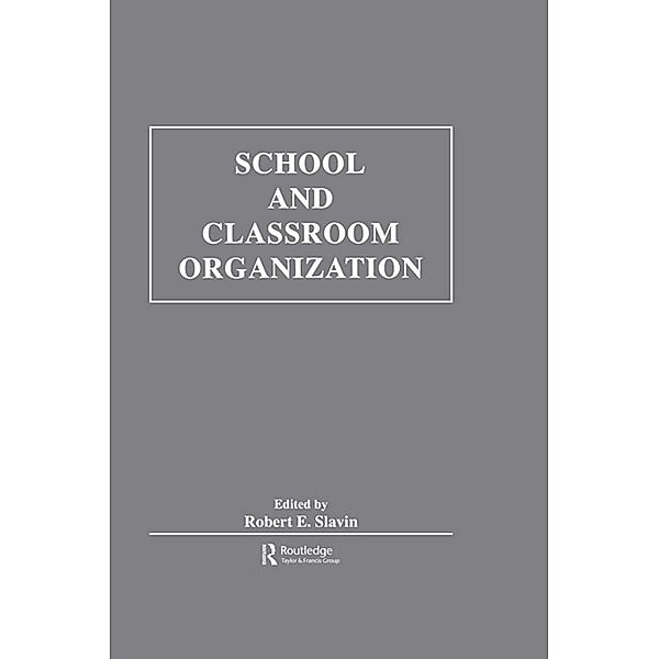 School and Classroom Organization