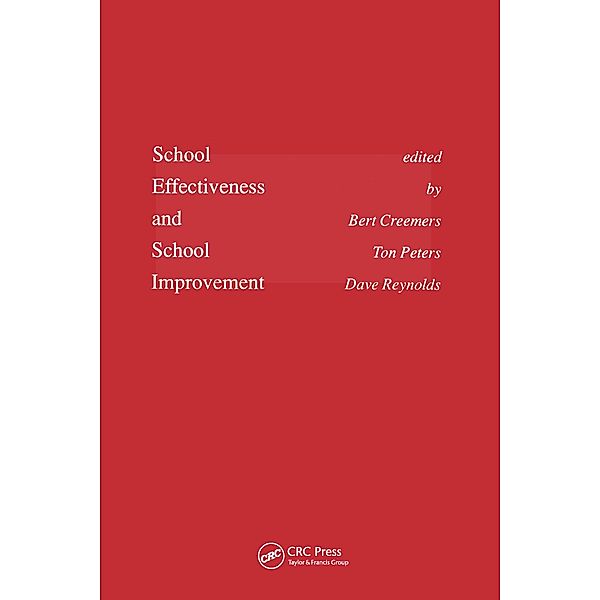 School Effectiveness and School Improvement