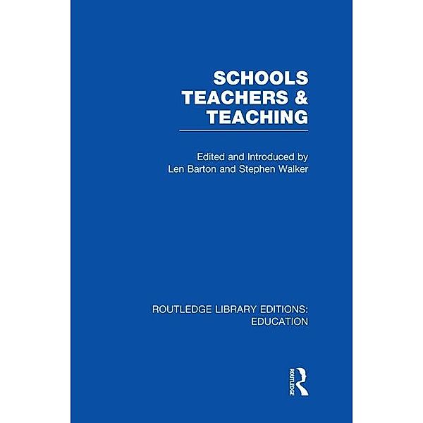 Schools, Teachers and Teaching (RLE Edu N)