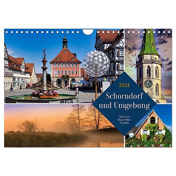 Schorndorf und Umgebung (Wandkalender 2024 DIN A4 quer), CALVENDO Monatskalender, Klaus-Peter Huschka
