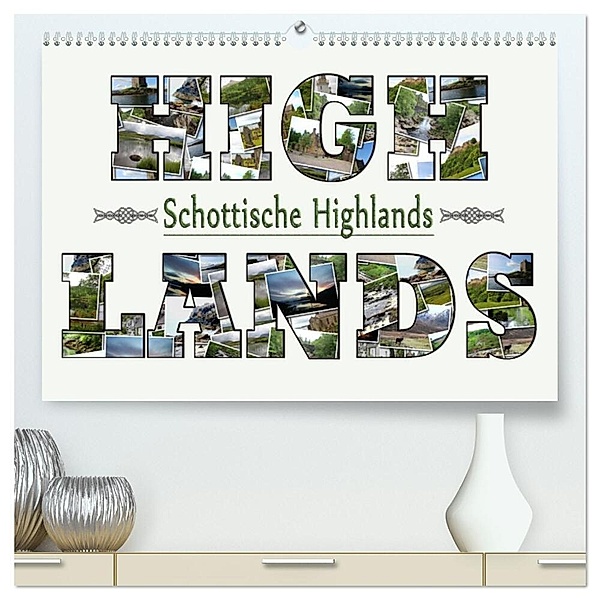 Schottische Highlands (hochwertiger Premium Wandkalender 2024 DIN A2 quer), Kunstdruck in Hochglanz, Sylvia schwarz