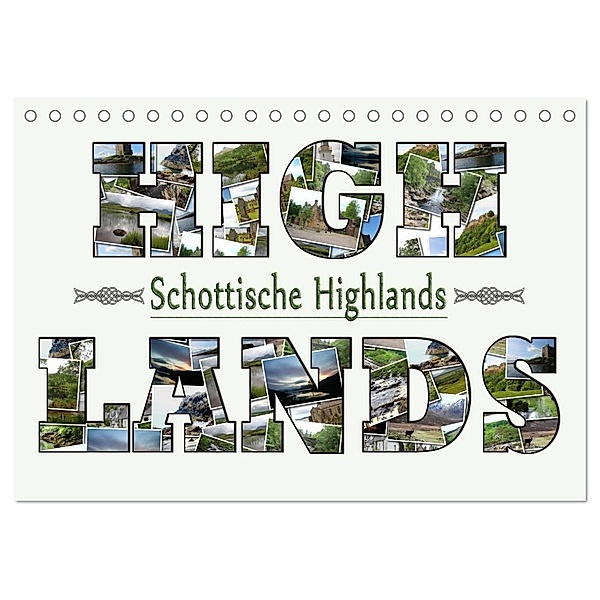 Schottische Highlands (Tischkalender 2024 DIN A5 quer), CALVENDO Monatskalender, Sylvia schwarz