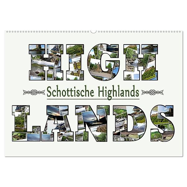 Schottische Highlands (Wandkalender 2024 DIN A2 quer), CALVENDO Monatskalender, Sylvia schwarz