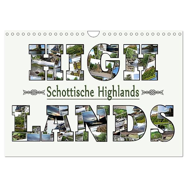 Schottische Highlands (Wandkalender 2024 DIN A4 quer), CALVENDO Monatskalender, Sylvia schwarz