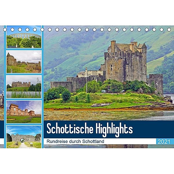 Schottische Highlights Rundreise durch Schottland (Tischkalender 2021 DIN A5 quer), Babett Paul - Babett's Bildergalerie