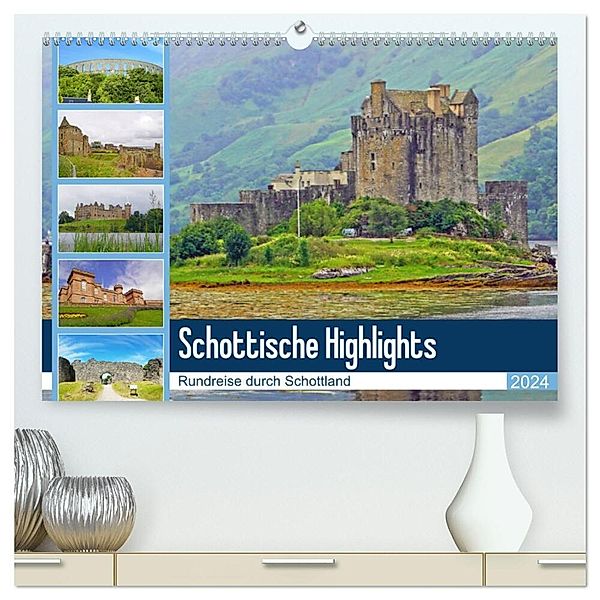 Schottische Highlights Rundreise durch Schottland (hochwertiger Premium Wandkalender 2024 DIN A2 quer), Kunstdruck in Hochglanz, Babett Paul - Babett's Bildergalerie