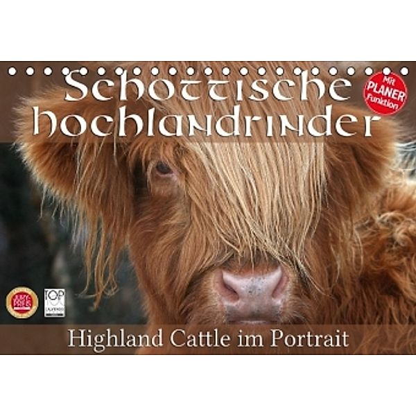 Schottische Hochlandrinder - Highland Cattle im Portrait (Tischkalender 2016 DIN A5 quer), Martina Cross