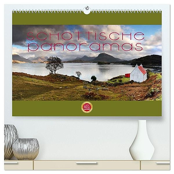 Schottische Panoramas (hochwertiger Premium Wandkalender 2024 DIN A2 quer), Kunstdruck in Hochglanz, Martina Cross