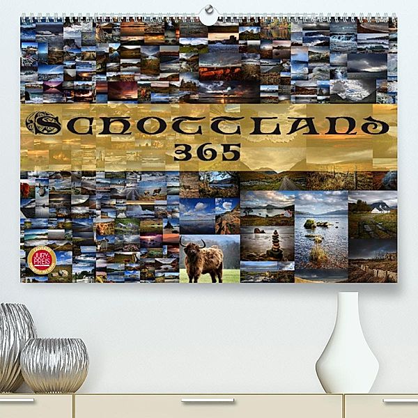 Schottland 365 (Premium, hochwertiger DIN A2 Wandkalender 2023, Kunstdruck in Hochglanz), Martina Cross