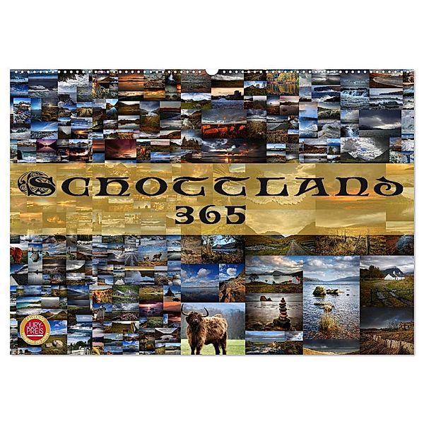 Schottland 365 (Wandkalender 2024 DIN A2 quer), CALVENDO Monatskalender, Martina Cross