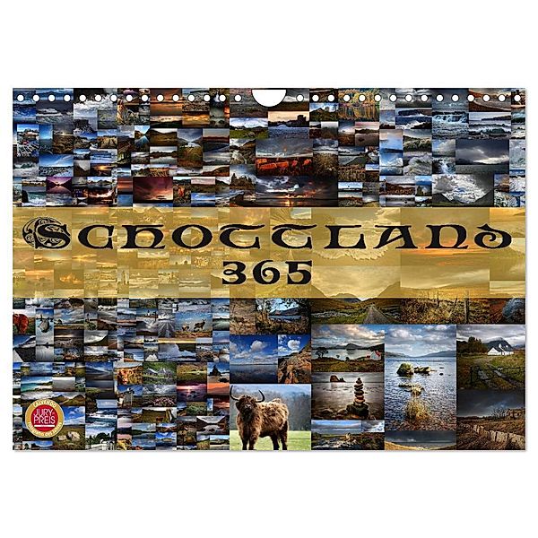 Schottland 365 (Wandkalender 2024 DIN A4 quer), CALVENDO Monatskalender, Martina Cross