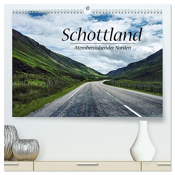 Schottland, Atemberaubender Norden (hochwertiger Premium Wandkalender 2024 DIN A2 quer), Kunstdruck in Hochglanz, Sina Sohn