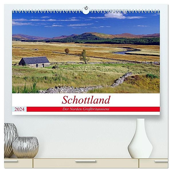 Schottland - Der Norden Großbritanniens (hochwertiger Premium Wandkalender 2024 DIN A2 quer), Kunstdruck in Hochglanz, Reinhard Pantke