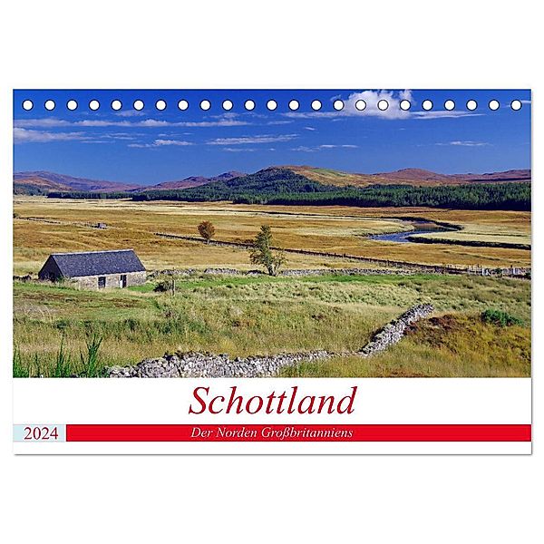Schottland - Der Norden Grossbritanniens (Tischkalender 2024 DIN A5 quer), CALVENDO Monatskalender, Reinhard Pantke