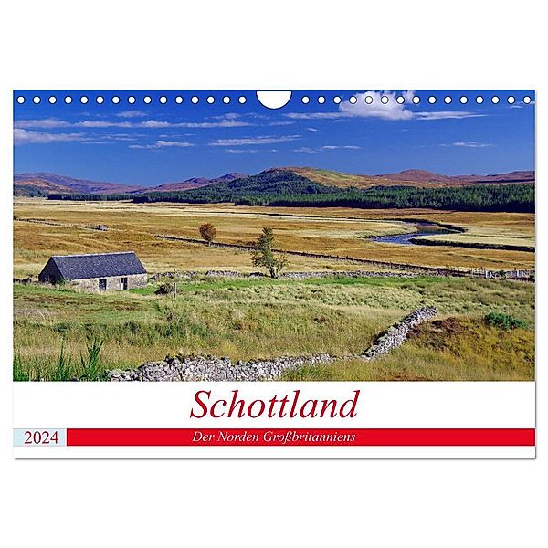 Schottland - Der Norden Grossbritanniens (Wandkalender 2024 DIN A4 quer), CALVENDO Monatskalender, Reinhard Pantke