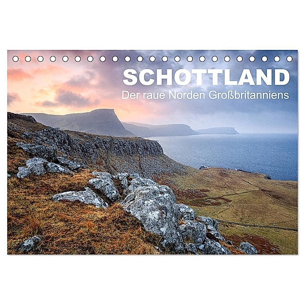 Schottland: Der raue Norden Grossbritanniens (Tischkalender 2024 DIN A5 quer), CALVENDO Monatskalender, Gerhard Aust