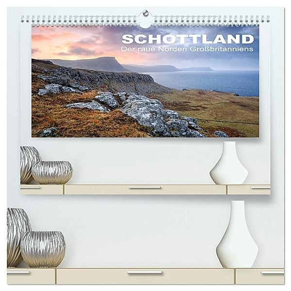 Schottland: Der raue Norden Großbritanniens (hochwertiger Premium Wandkalender 2024 DIN A2 quer), Kunstdruck in Hochglanz, Gerhard Aust