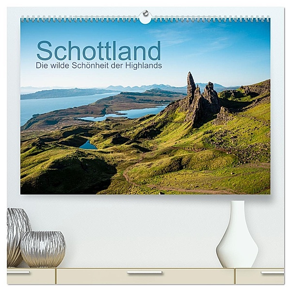 Schottland - Die wilde Schönheit der Highlands (hochwertiger Premium Wandkalender 2025 DIN A2 quer), Kunstdruck in Hochglanz, Calvendo, Stefan Tesmar