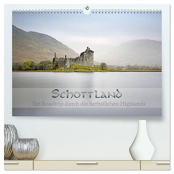 Schottland - Ein Roadtrip durch die herbstlichen Highlands (hochwertiger Premium Wandkalender 2024 DIN A2 quer), Kunstdruck in Hochglanz, Rolf Schnepp