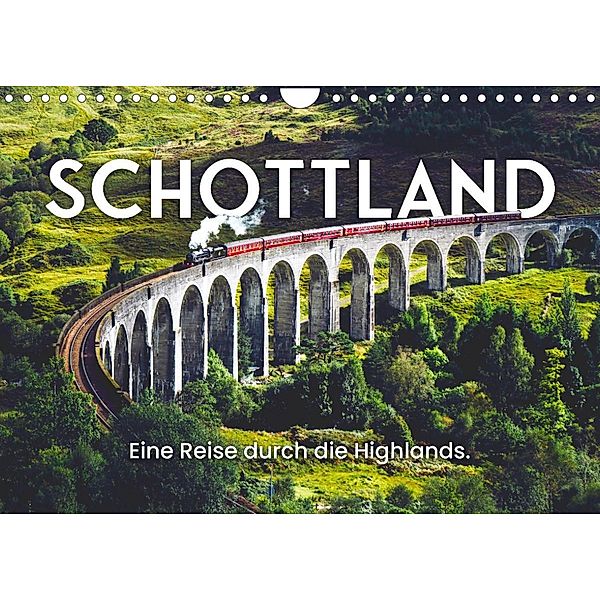 Schottland - Eine Reise durch die Highlands. (Wandkalender 2023 DIN A4 quer), SF