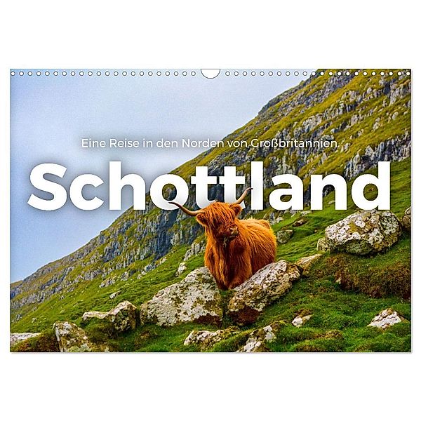Schottland - Eine Reise in den Norden von Großbritannien. (Wandkalender 2024 DIN A3 quer), CALVENDO Monatskalender, M. Scott