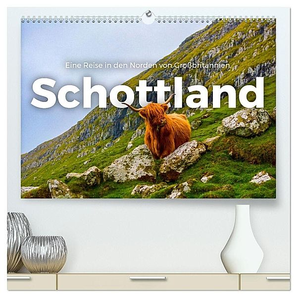 Schottland - Eine Reise in den Norden von Großbritannien. (hochwertiger Premium Wandkalender 2024 DIN A2 quer), Kunstdruck in Hochglanz, M. Scott