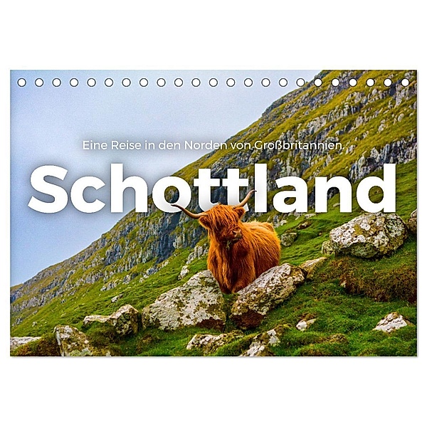 Schottland - Eine Reise in den Norden von Großbritannien. (Tischkalender 2025 DIN A5 quer), CALVENDO Monatskalender, Calvendo, M. Scott