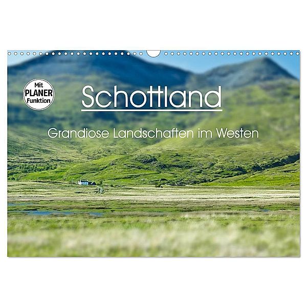 Schottland - grandiose Landschaften im Westen (Wandkalender 2024 DIN A3 quer), CALVENDO Monatskalender, Anja Schäfer