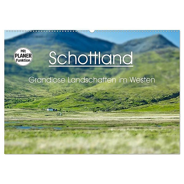 Schottland - grandiose Landschaften im Westen (Wandkalender 2024 DIN A2 quer), CALVENDO Monatskalender, Anja Schäfer