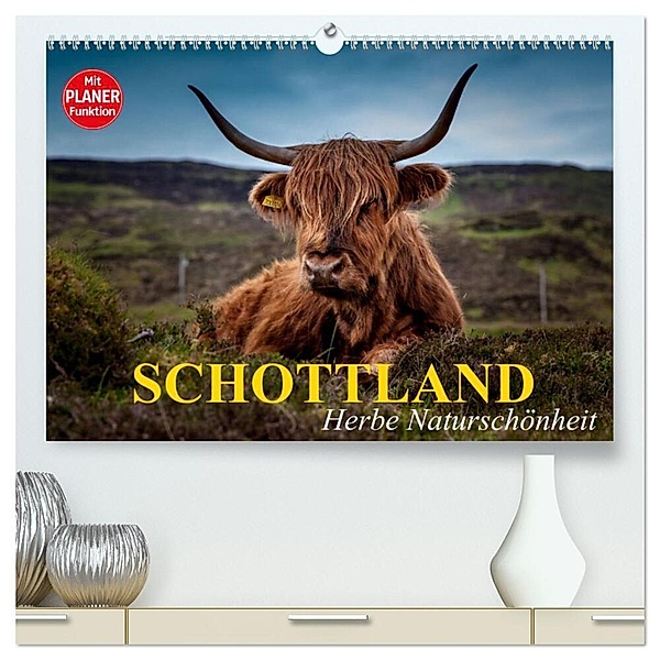 Schottland. Herbe Naturschönheit (hochwertiger Premium Wandkalender 2024 DIN A2 quer), Kunstdruck in Hochglanz, Elisabeth Stanzer