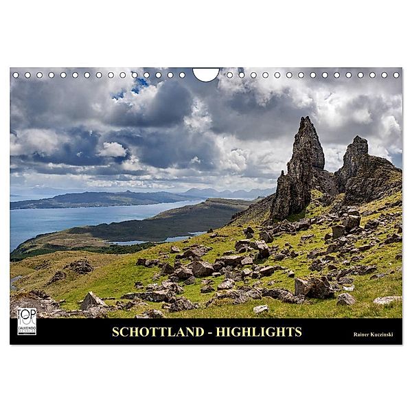 SCHOTTLAND - HIGHLIGHTS (Wandkalender 2024 DIN A4 quer), CALVENDO Monatskalender, Rainer Kuczinski