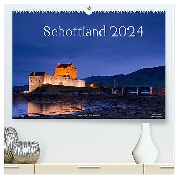 Schottland (hochwertiger Premium Wandkalender 2024 DIN A2 quer), Kunstdruck in Hochglanz, Jörg Dauerer