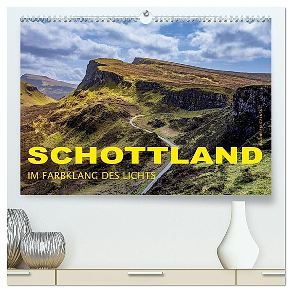 Schottland - Im Farbklang des Lichts (hochwertiger Premium Wandkalender 2024 DIN A2 quer), Kunstdruck in Hochglanz, Rainer Kuczinski