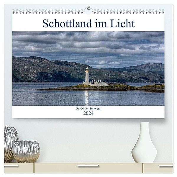 Schottland im Licht (hochwertiger Premium Wandkalender 2024 DIN A2 quer), Kunstdruck in Hochglanz, Dr. Oliver Schwenn
