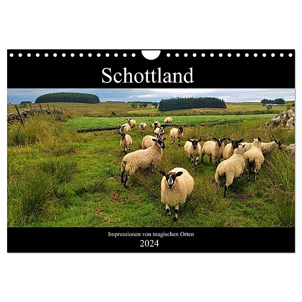 Schottland - Impressionen von magischen Orten (Wandkalender 2024 DIN A4 quer), CALVENDO Monatskalender, Monika Böhme-Garnweidner