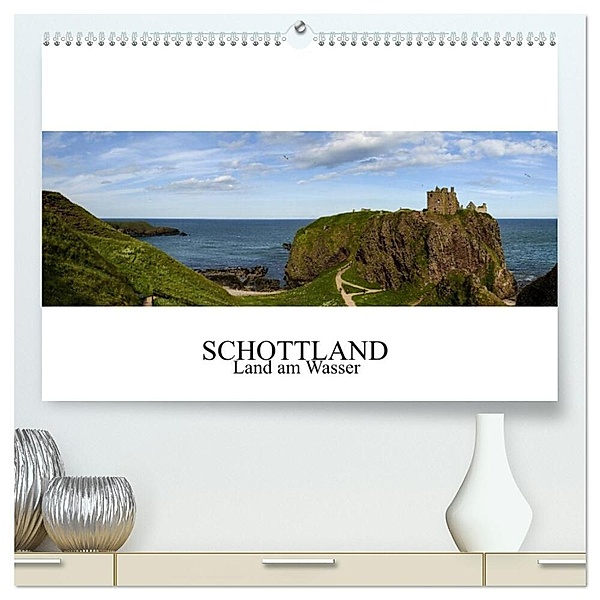 Schottland - Land am Wasser (hochwertiger Premium Wandkalender 2024 DIN A2 quer), Kunstdruck in Hochglanz, Norbert Gronostay
