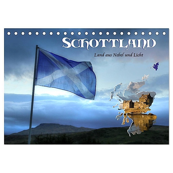 Schottland - Land aus Nebel und Licht (Tischkalender 2024 DIN A5 quer), CALVENDO Monatskalender, Dirk Stamm