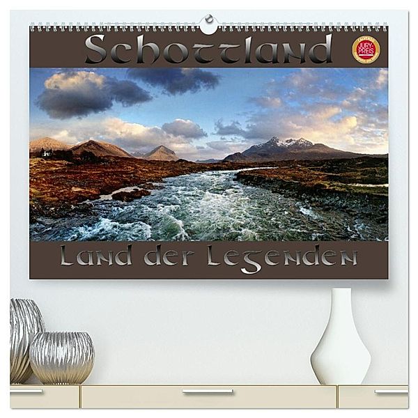 Schottland - Land der Legenden (hochwertiger Premium Wandkalender 2024 DIN A2 quer), Kunstdruck in Hochglanz, Martina Cross