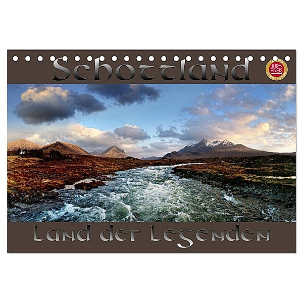Schottland - Land der Legenden (Tischkalender 2024 DIN A5 quer), CALVENDO Monatskalender, Martina Cross