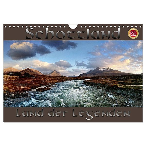 Schottland - Land der Legenden (Wandkalender 2024 DIN A4 quer), CALVENDO Monatskalender, Martina Cross