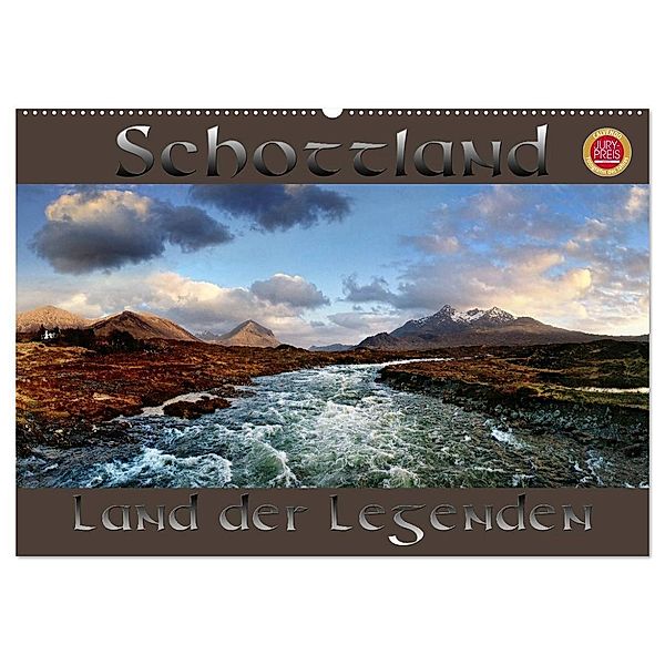 Schottland - Land der Legenden (Wandkalender 2024 DIN A2 quer), CALVENDO Monatskalender, Martina Cross